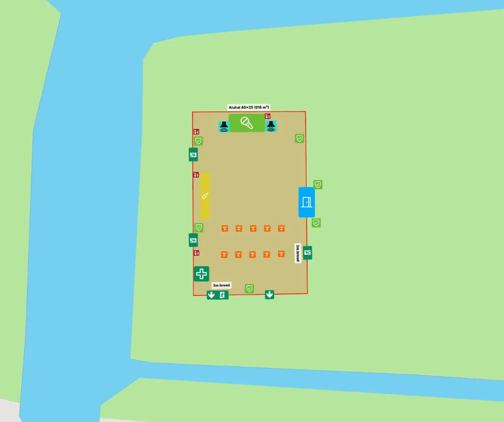 Voorbeeld plattegrond Eventplot